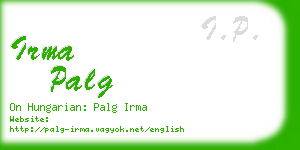 irma palg business card